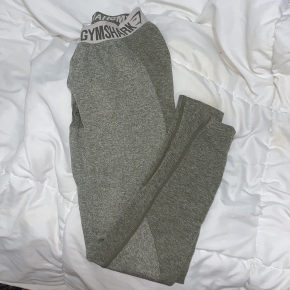 Gymshark Flex Leggings Khaki Green Size Small - Picture 4 of 5